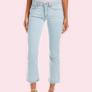 Derek Lam 10 Crosby Gia Midrise Cropped Flare Jean